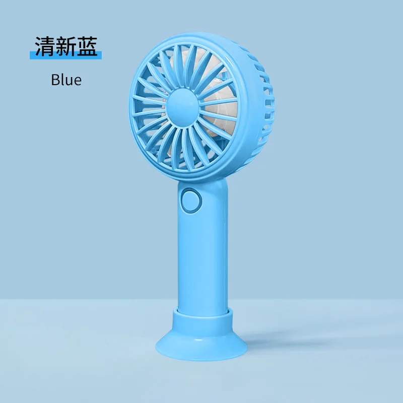 Mini ventilador de mano de escritorio, energía eólica ultrasilencioso con luces de colores, carga USB, pequeño ventilador eléctrico de escritorio