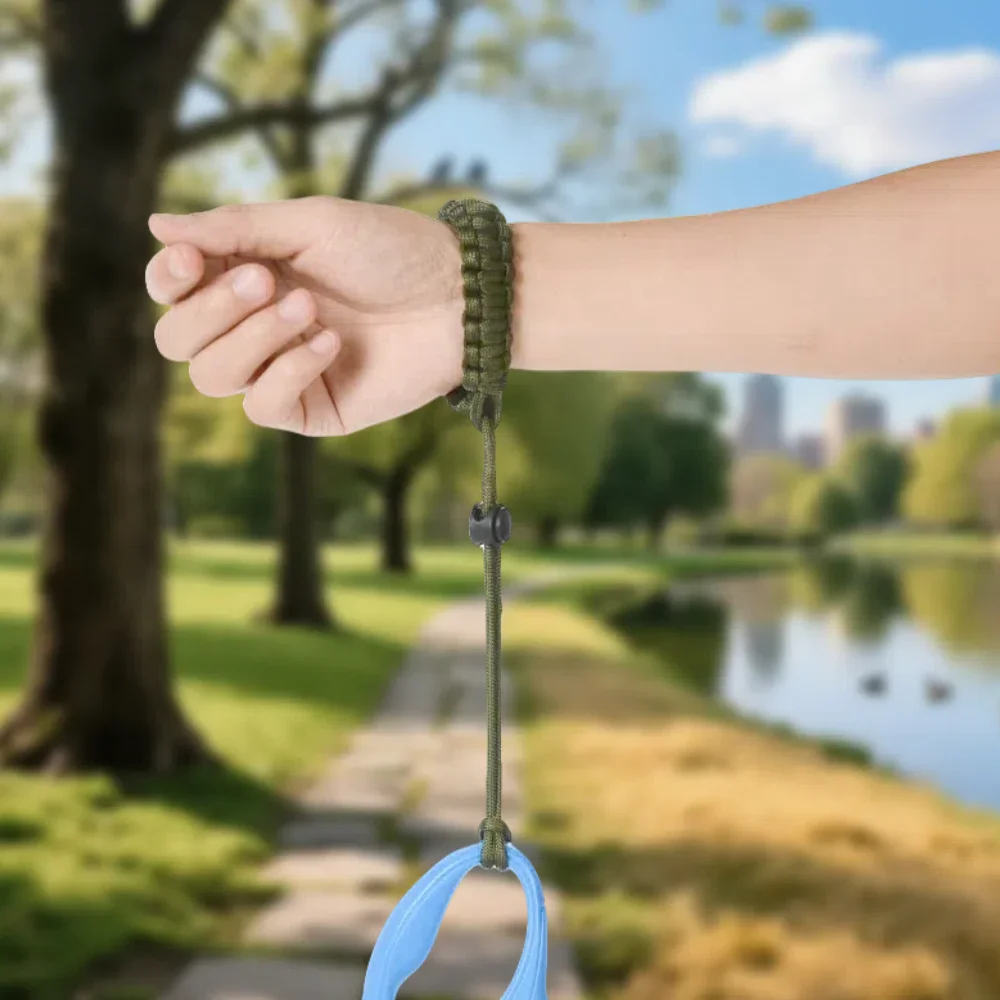 Verstellbare Hundeleine, freihändige Leine, Outdoor-Nylon-Armband, starkes hängendes Seil, Gehhilfe, Haustierzubehör, Chihuahua, Mops-Zubehör – Detail 6