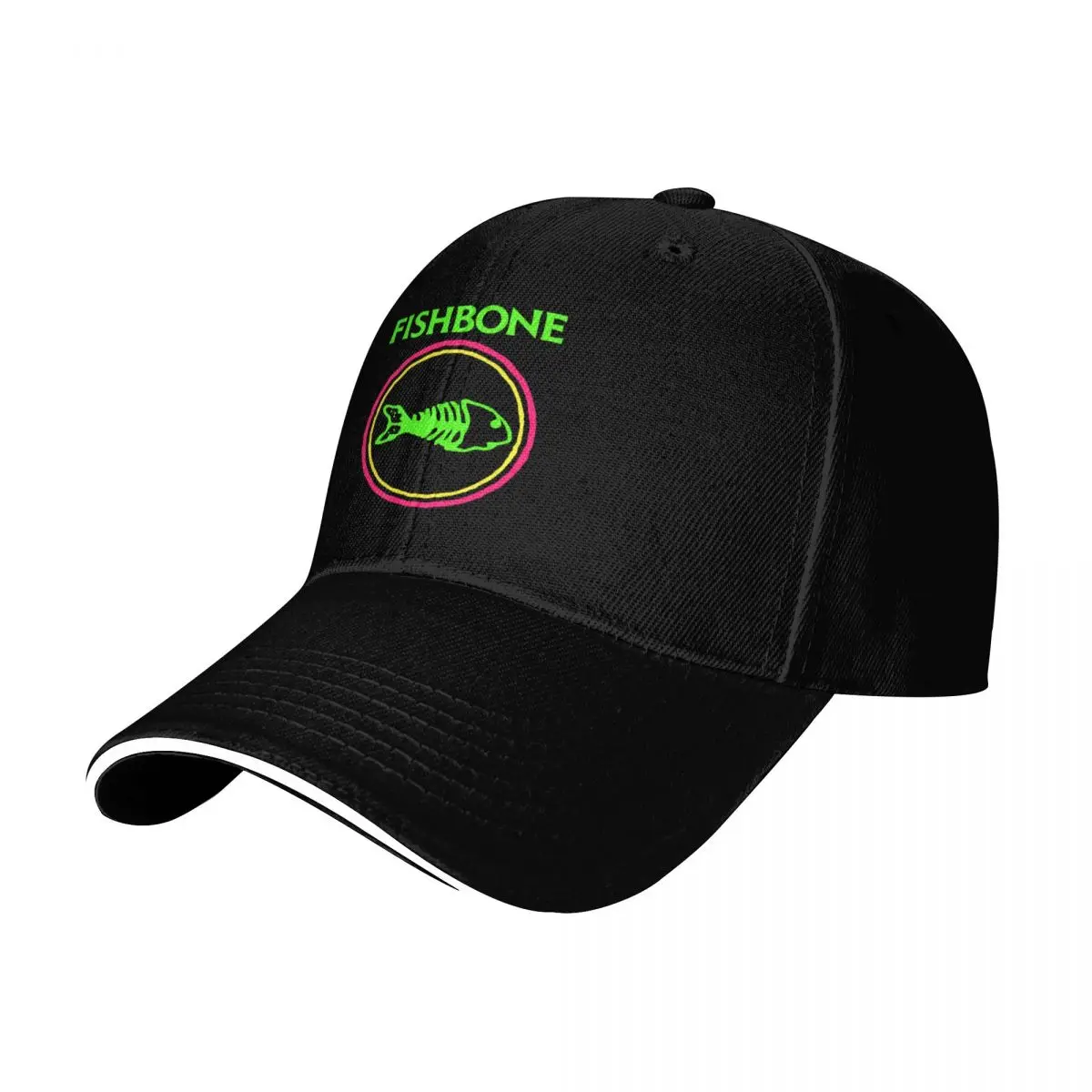 Fishbone: Truth And Soul In Neon Baseball Cap Lightweight Packable Gift for Him Her Casual Daily Wear