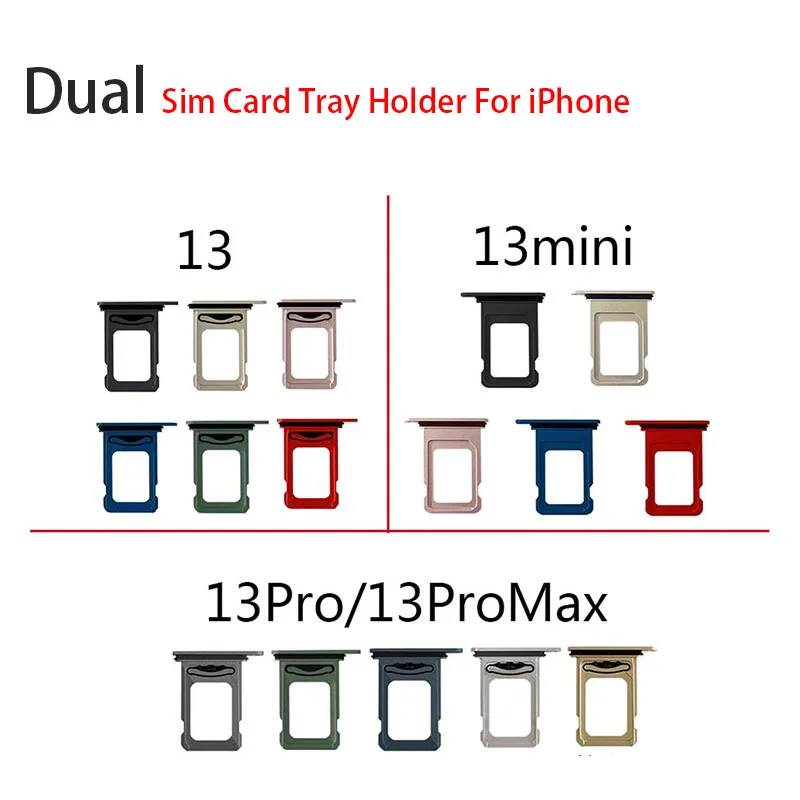 For iPhone 13 Mini Sim Card Tray Slot Holder Replacement Parts