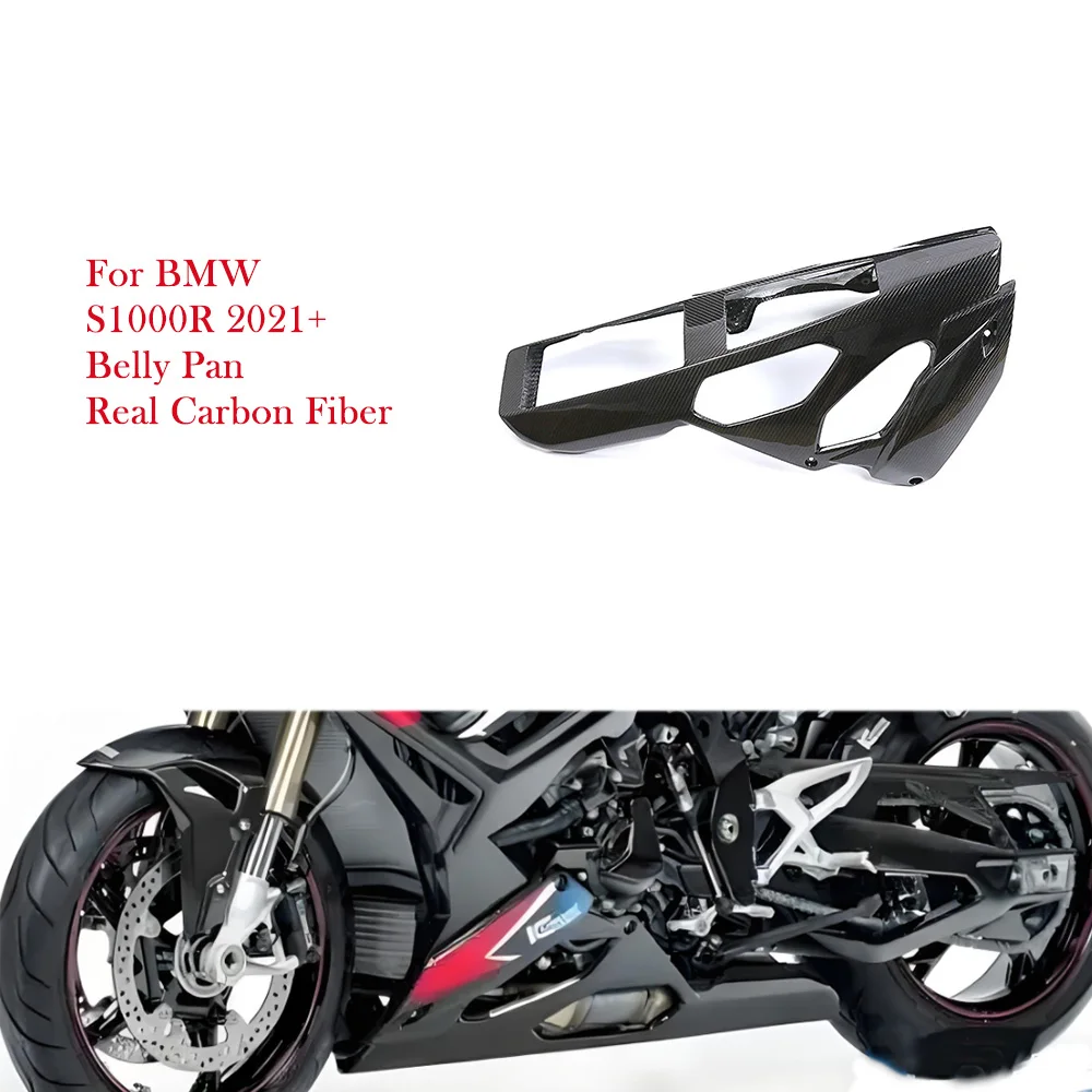

For BMW S1000R S 1000 R 2021 2022 2023 2024 Real Carbon Fiber Lower Belly Pan Fairing Kits Motorcycle Accessories Moto Surron