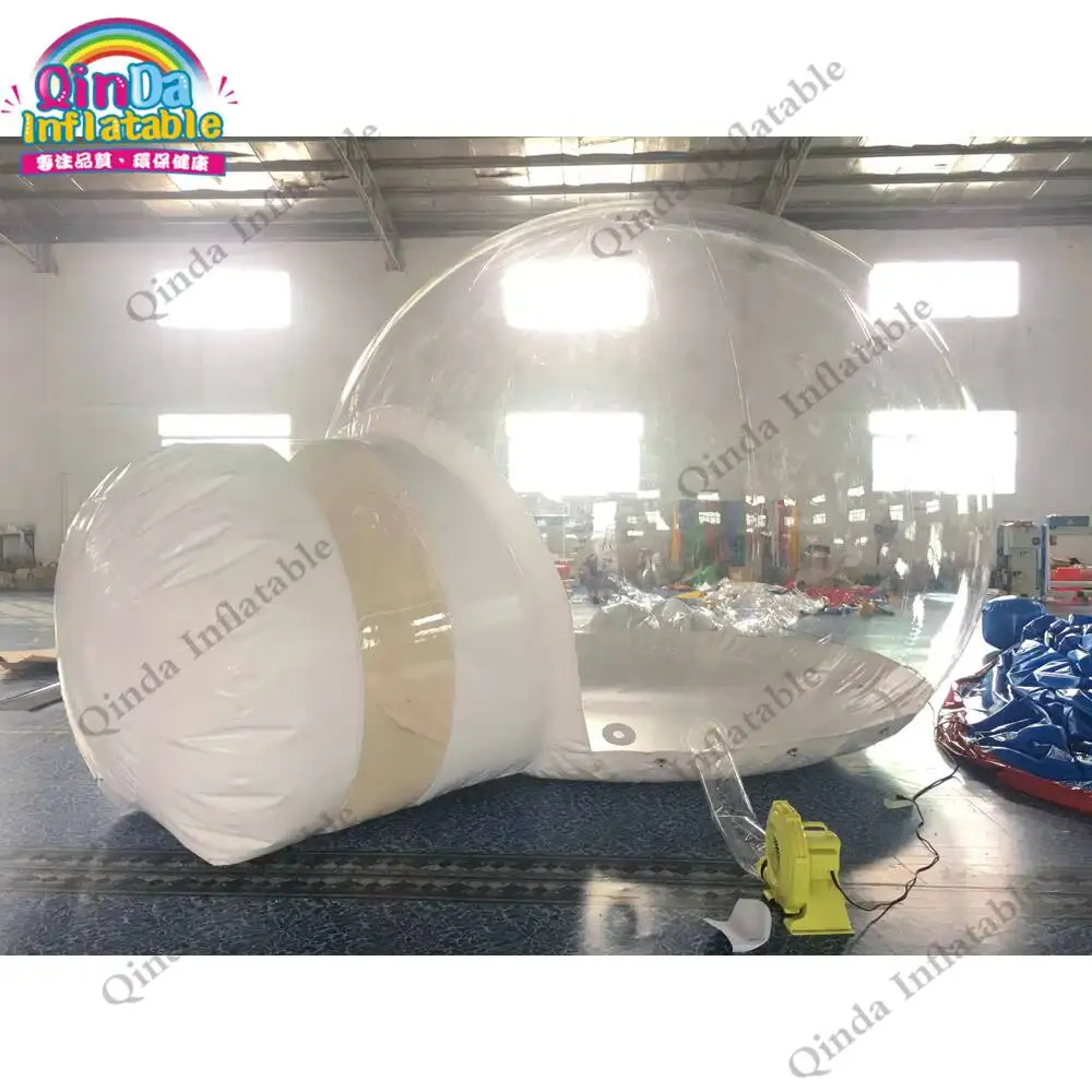 Barraca inflável transparente da bolha da barraca inflável transparente do gramado do ventilador de ar livre para aluguel