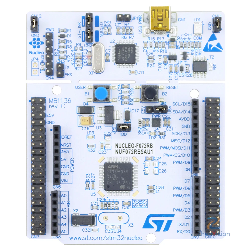 For NUCLEO F072RB ST Link Onboard MCU Development Board