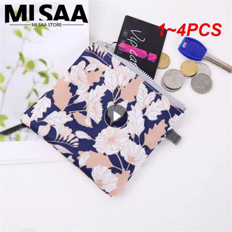 1~4PCS 13x13cm Towel Pouches Cute Storage Tools Polyester Makeup Bag Small Household Tools Cosmetic Bag Napkin Storage Bags