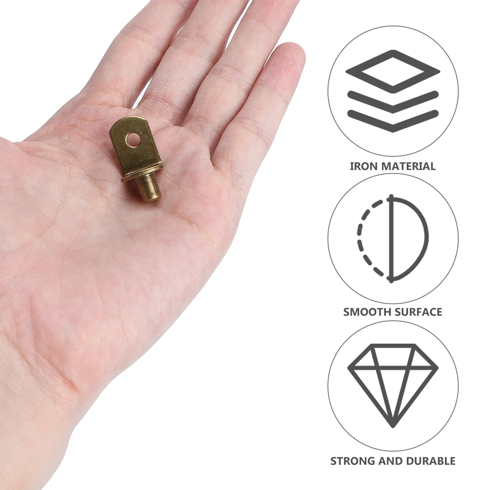 

80Pcs L-Shaped Shelf Support Pegs Smooth No Burrs Long Lasting Use for Cabinets Furniture Closet Economical Choice