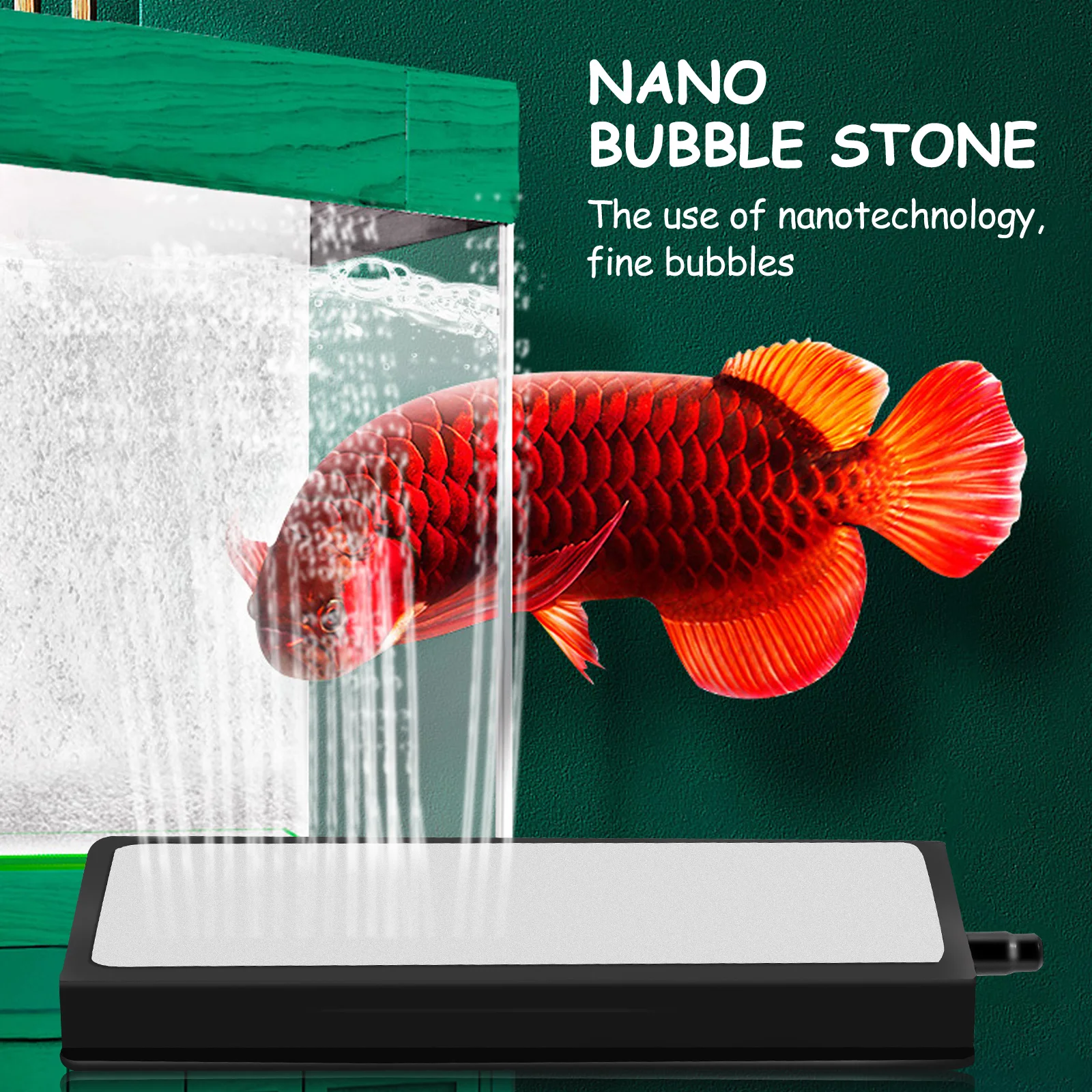 

1pc Fish Tank Bubble Stone Aeration Oxygen Pump Aquarium Air Bubbler Micro Bubbles Frosted Surface Even Bubble Output