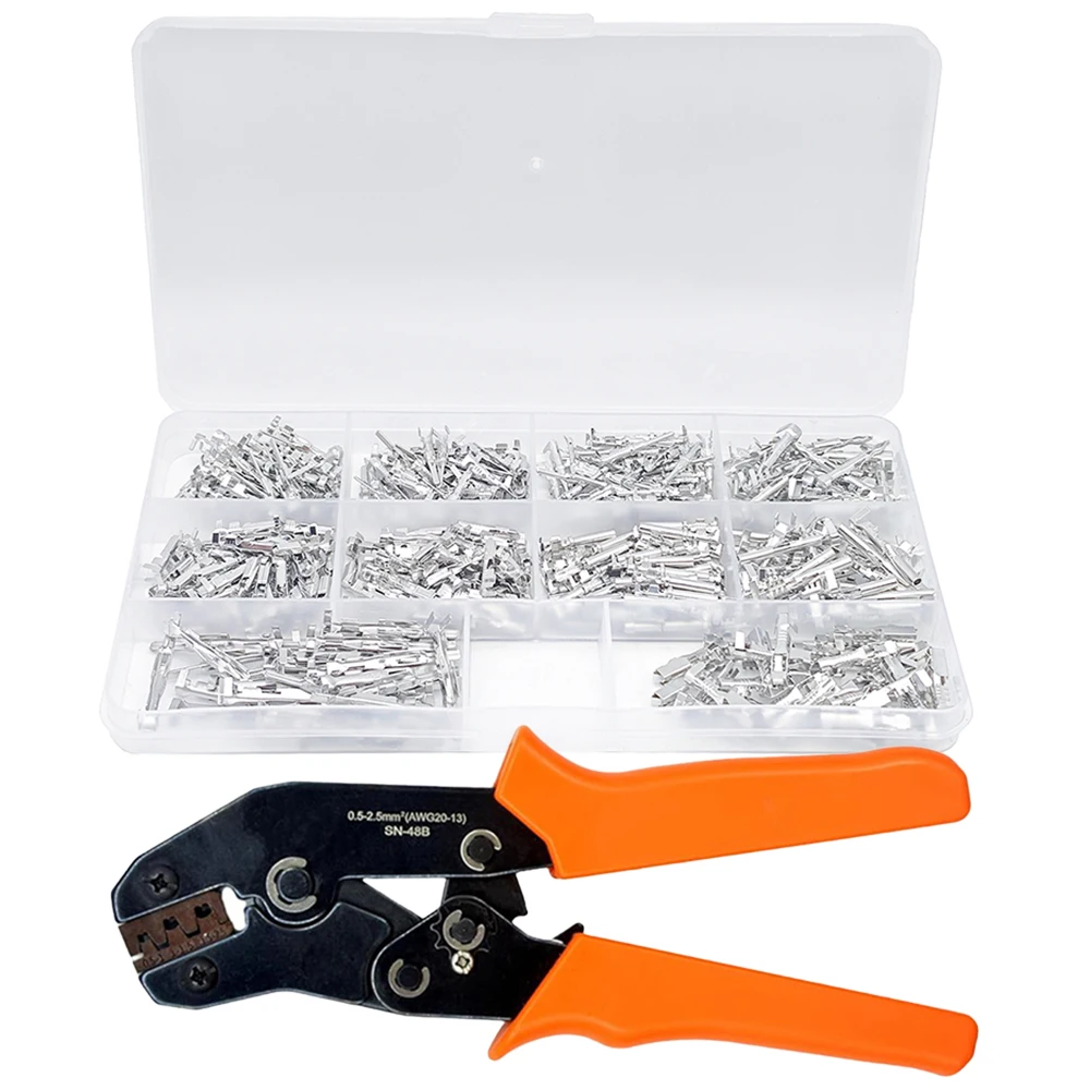 420-teiliges Auto-Elektro-Steckverbinder-Set 1,5/1,8/2,5/2,8mm Steckklemmen Kabelverbinder Stecker & Buchsen Crimpklemmen – Detail 10