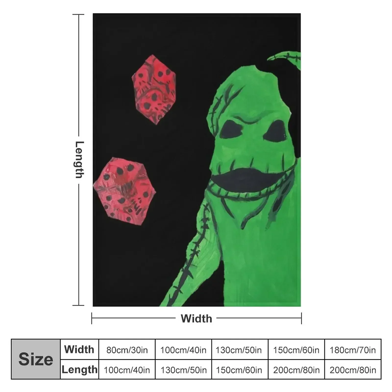 Oogie Boogie Throw Blanket Tourist Heavy Blankets