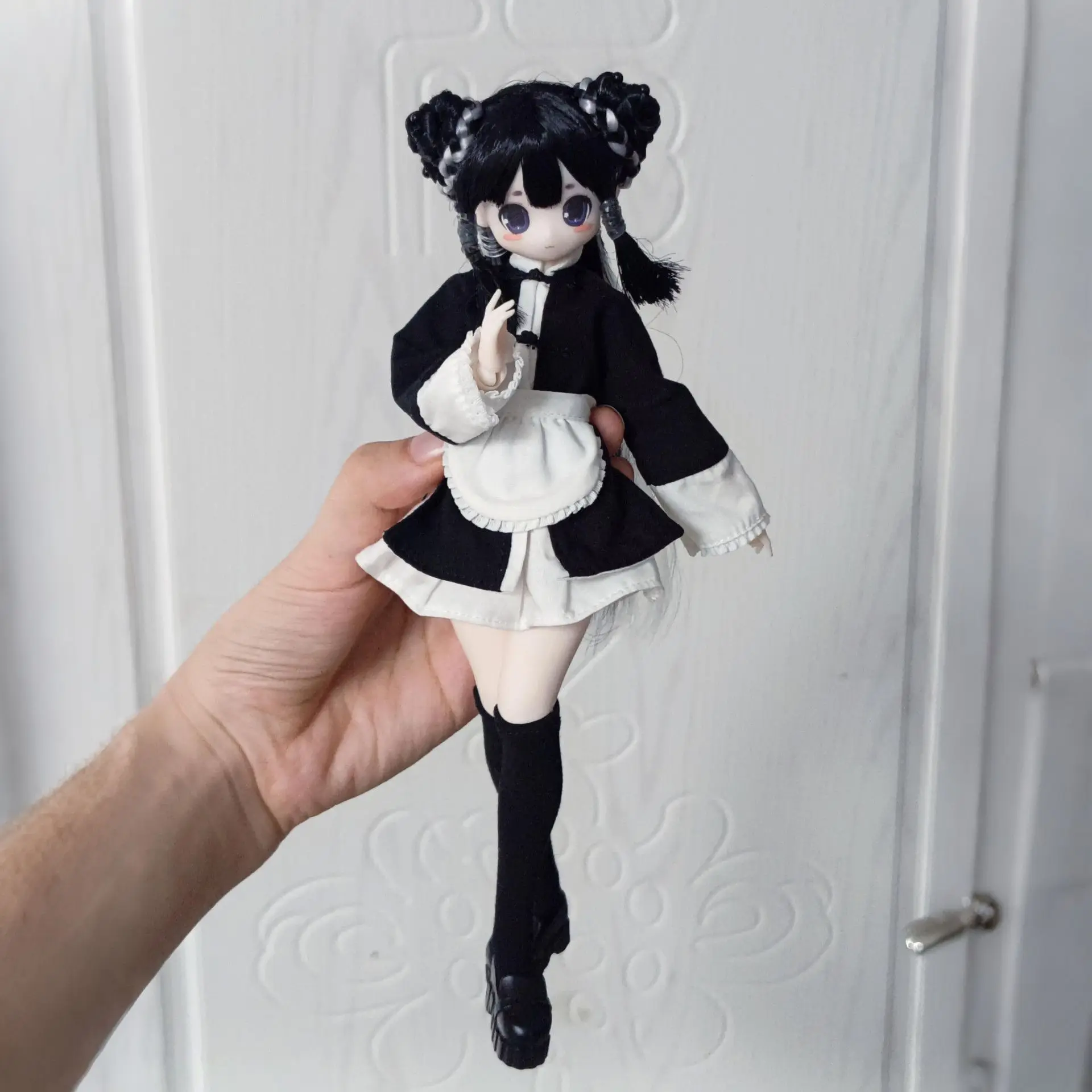 For Azone M Oversized Maid Style Uniform For 1/6 BJD Mix Angel Electric Street BJD Ob22 OB24 Doll Clothes Accessories
