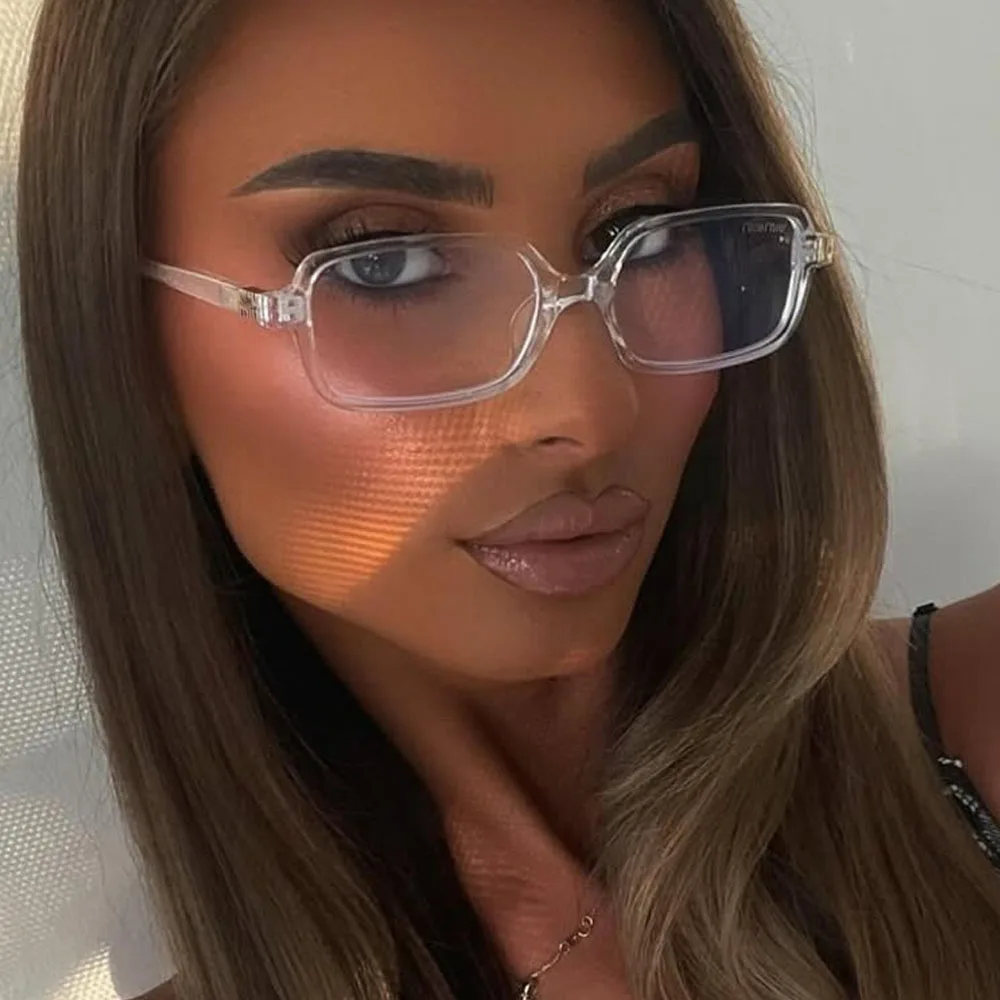 نظارات شمسية مربعة صغيرة متدرجة للنساء موضة جديدة نظارات شمسية أنيقة على شكل الفهد الأسود للسيدات ظلال هيب هوب مثيرة عصرية Uv400 #3