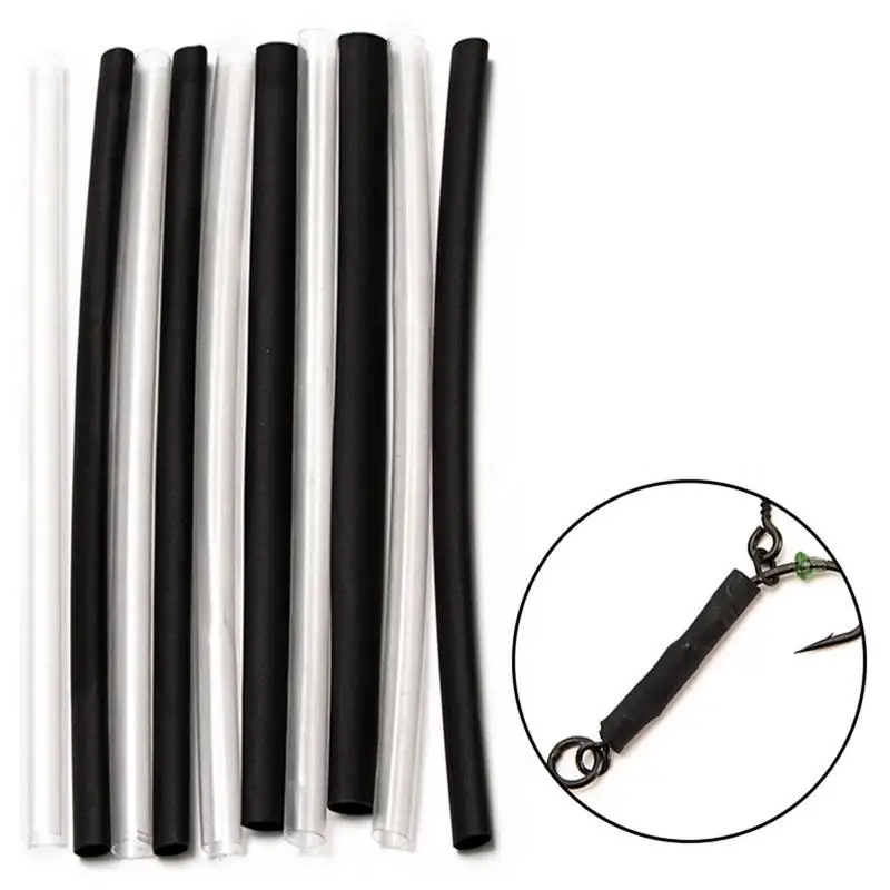 10 Pcs Heat Shrinkable Tube Fishing Pipe Rotary Ring Connection Protection Pipe For Making Carp Rig Fishing Accessories