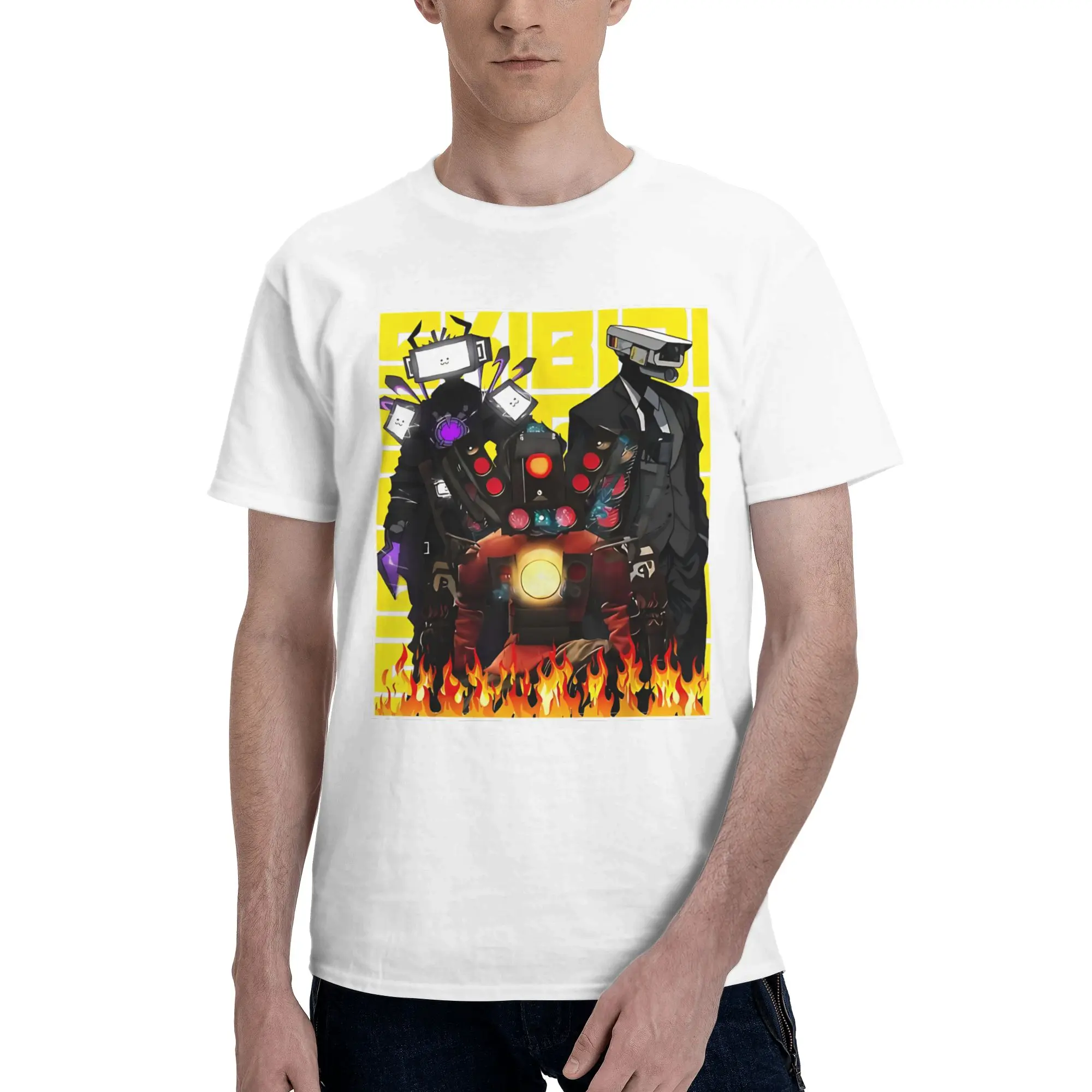 Titan Speakerman Skibidi Toilet Tee Shirt for Men Women Gift T Shirts  100% Cotton Clothing
