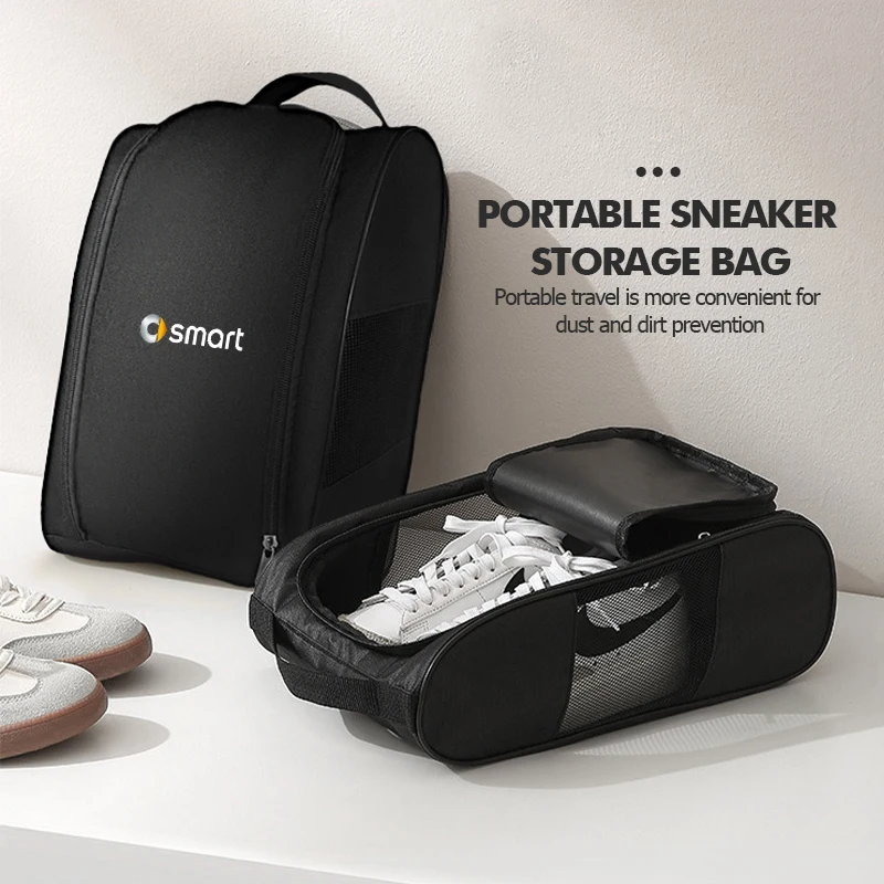 Travel Shoe Storage Bag Waterproof Suitcase Sneaker Organizer For Smart Fortwo Forfour 451 453 450 452 454 Roadster Coupe