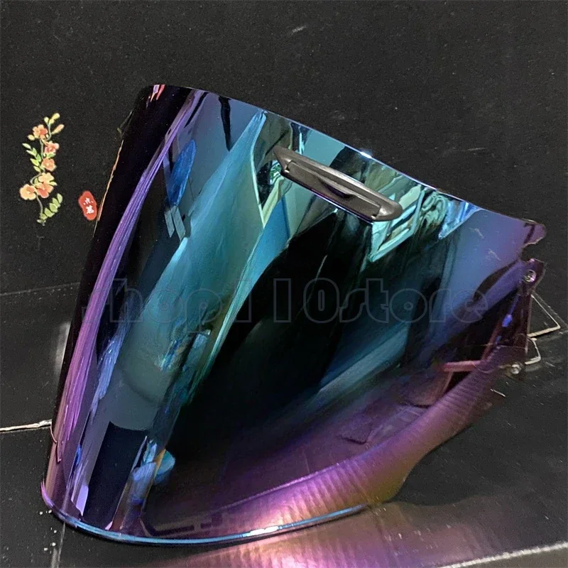 Visor motosiklet yarım kask Visor uydurma Arai RAM4 motosiklet kaskları Lens şeffaf siyah gökkuşağı renk seçin