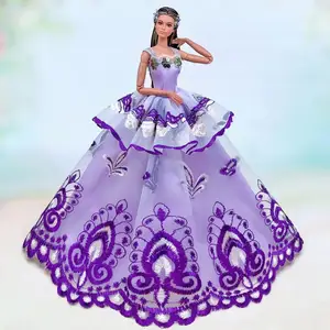 Váy cưới Lady Lady Lace, quần áo Barbie-Eclessories, quần áo búp bê, trang phục ăn mặc Bán hàng chính quần áo Barbie dành cho người lớn - №6