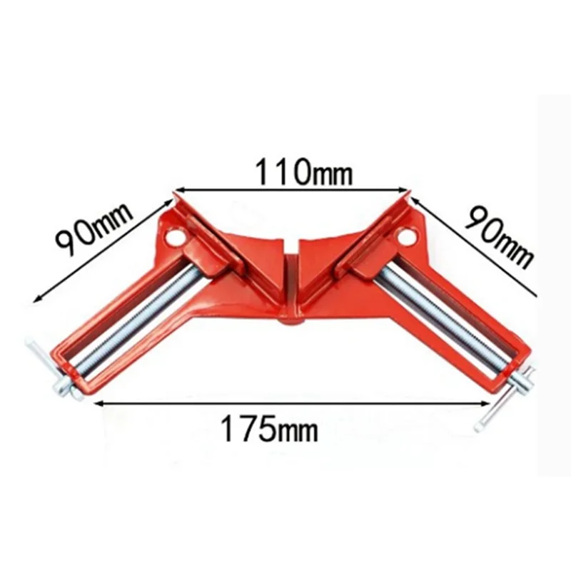 BAAG-4Pcs 90 graus ângulo direito clipe moldura braçadeira fixa carpintaria quadro braçadeira para suporte de vidro