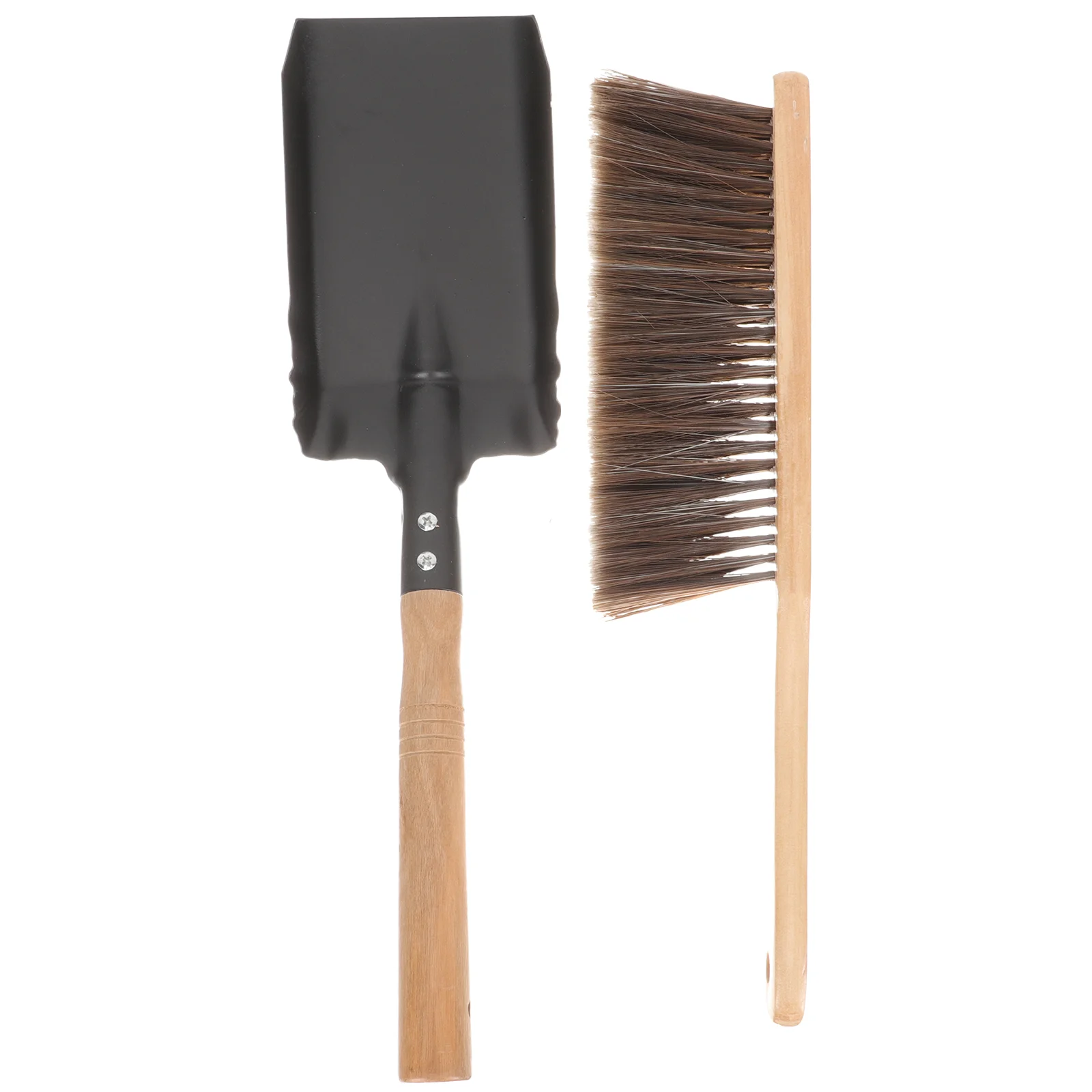 Cleaning Brushes for Household Fireplace Set Silicone Supplies and Duster Wood Handle
