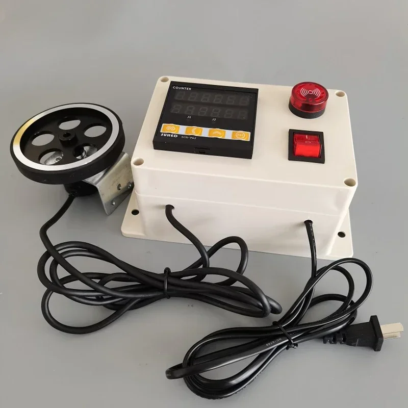 For SCN-P62 Electronic Digital Meter Counter Rolling Wheel 12V/24V/220V Length Measurement Test Equipment Automatic Coder