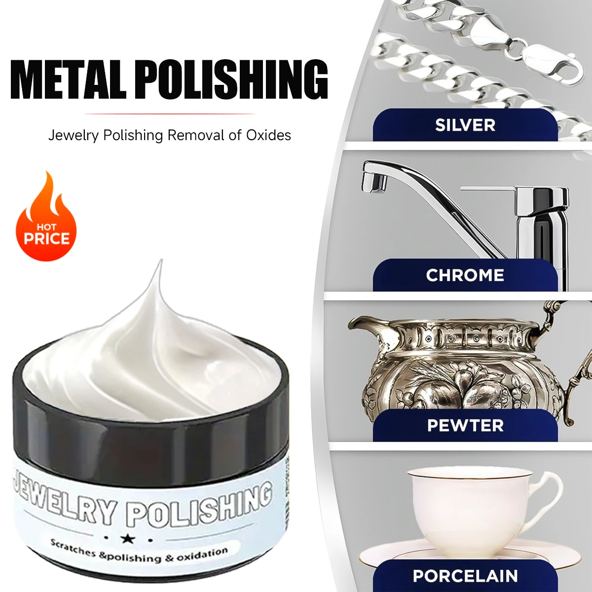 Good Watch Polishing Paste Remove Oxidation&Tarnish Multi-Surface Restorer for Watches/Jewelry/Phone Frames, Restores Shine