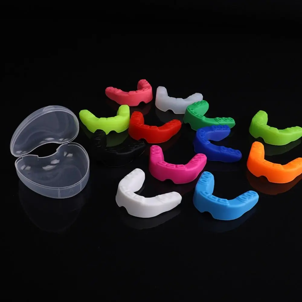

Sports Safety Silicone Teeth Protection 7 Colors Professional Mouth Guard Boxing Gum Shield Adult Kids