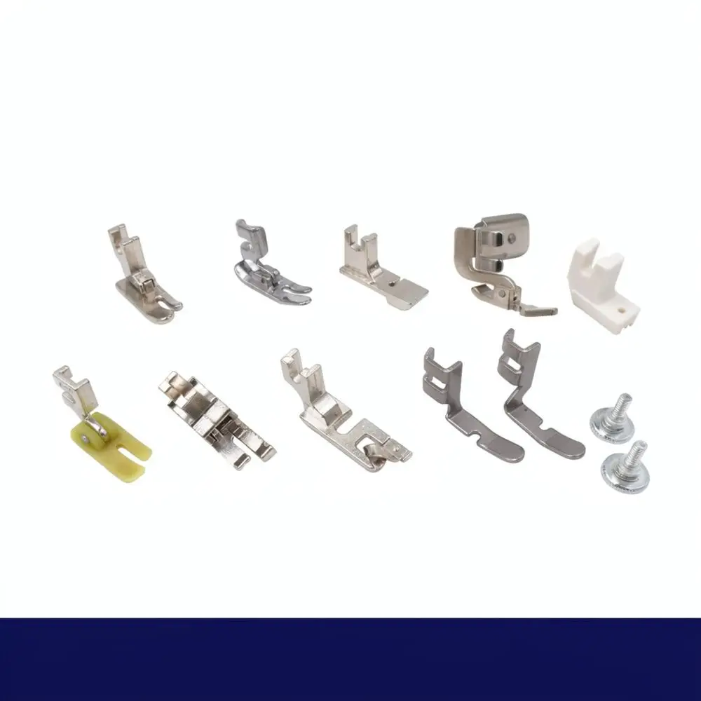 Sewing Machine Presser Foot Set For Butterfly Peony Bee Vintage Household Treadle Craft Equipment Components
