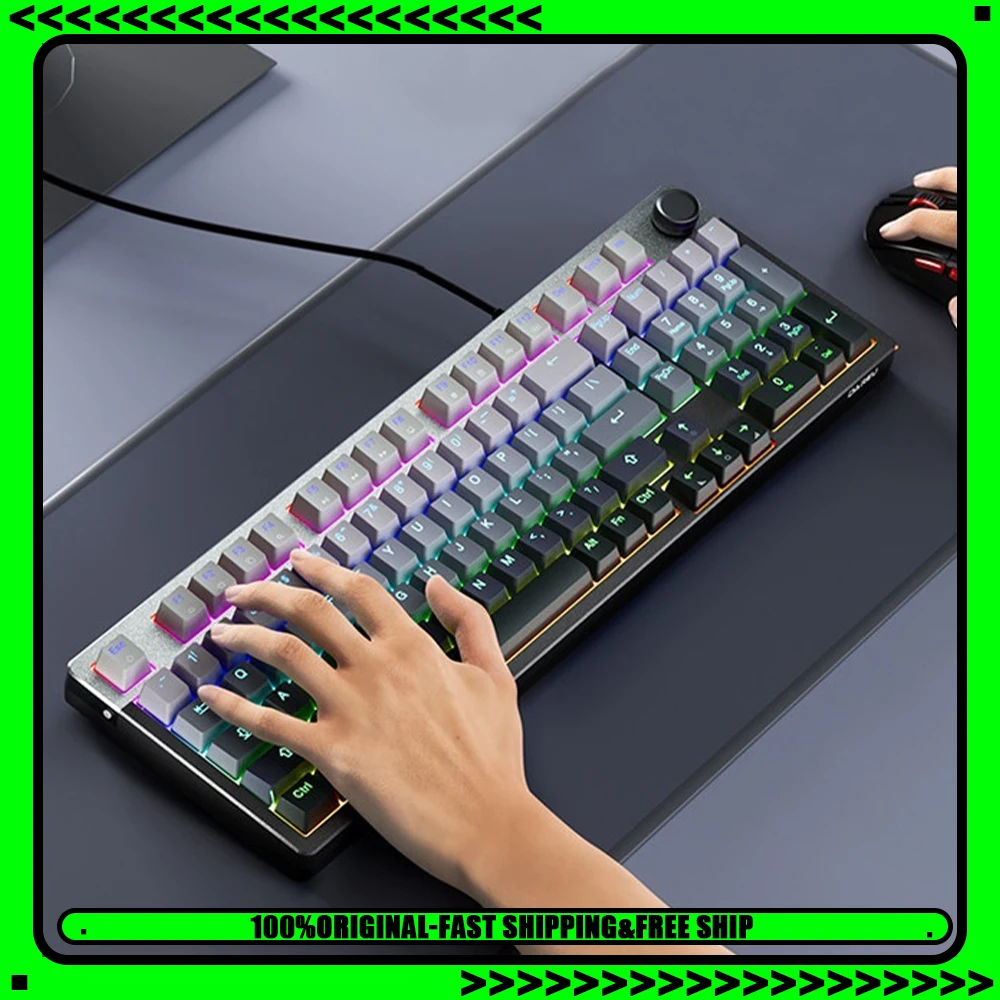 

Проводная клавиатура DAREU EK815PRO с полимерной позиционирующей пластиной для точной настройки, игровая клавиатура с сателлитными переключателями для ПК, аксессуары, подарки