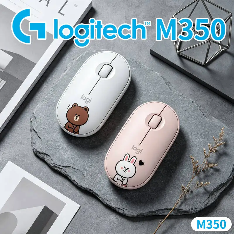 

Logitech M350 Ergonomic Silent Mouse - Comfort Palm Support, Quiet Scroll, USB Storage, 18-Month Battery, Home Office Use