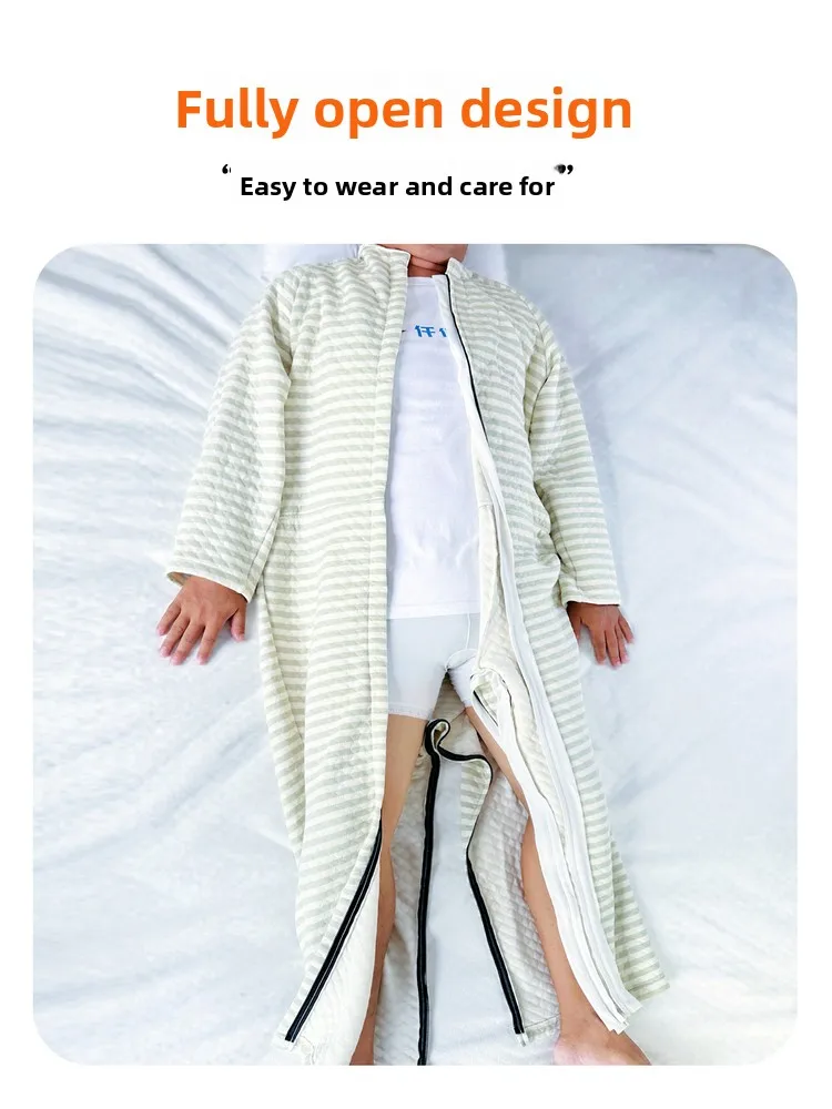 ly Anti-Au-Latzhose, Alzheimer-Patienten-Schutz gegen Papierwindeln, Reißverschluss, offener Schritt, Anti-Abhaber-Spwear