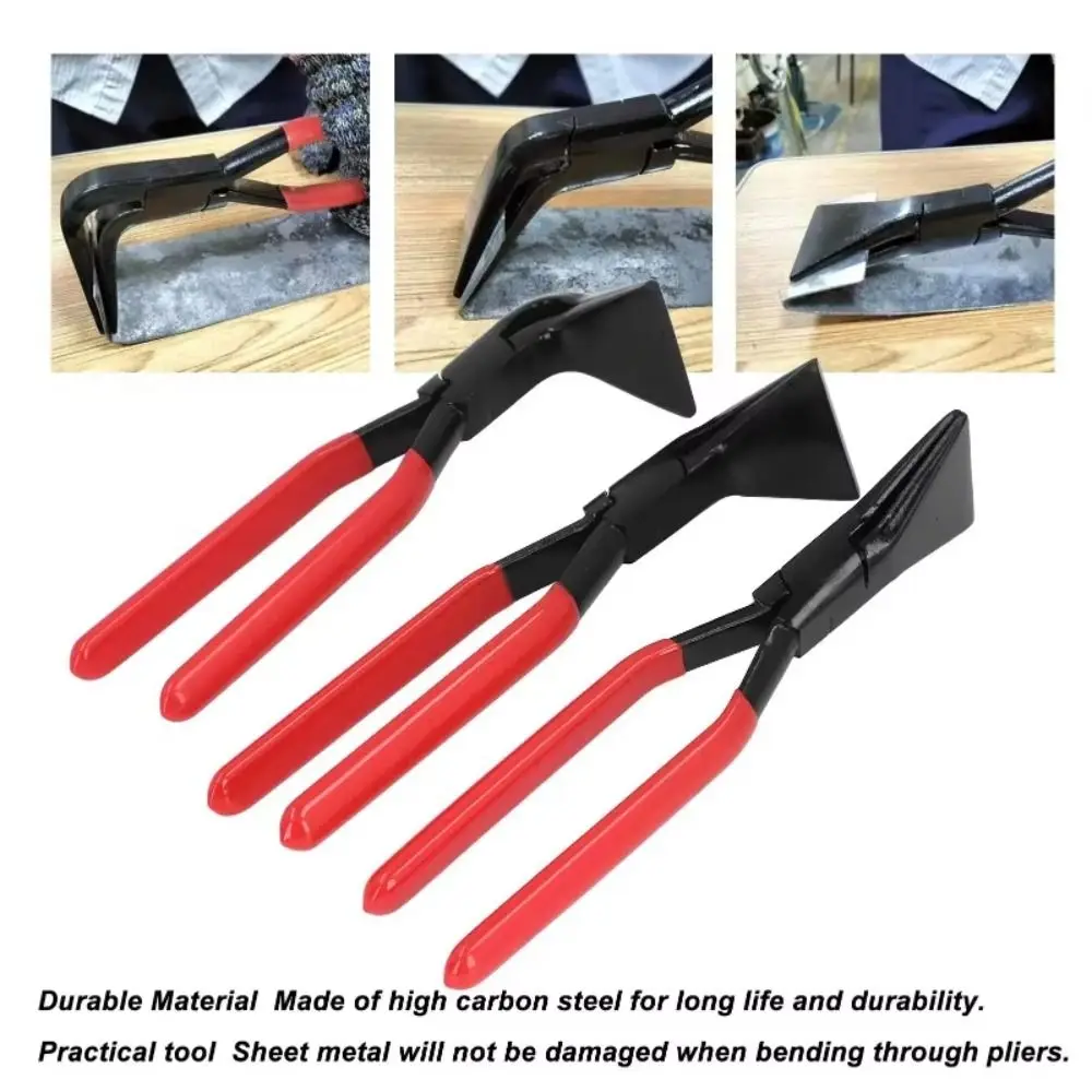 

45° 90° 180° Sheet Bending Pliers Premium Carbon Steel Non-slip Handle Metal Shaping Tools Multi-Angle Jaw Flat Jaw