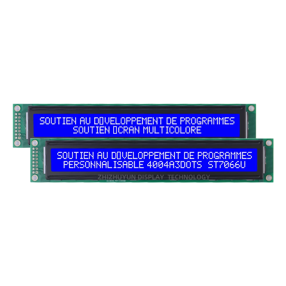 LCM European LCD Display Module, suporte personalizado 4002A, filme cinza, letras azuis