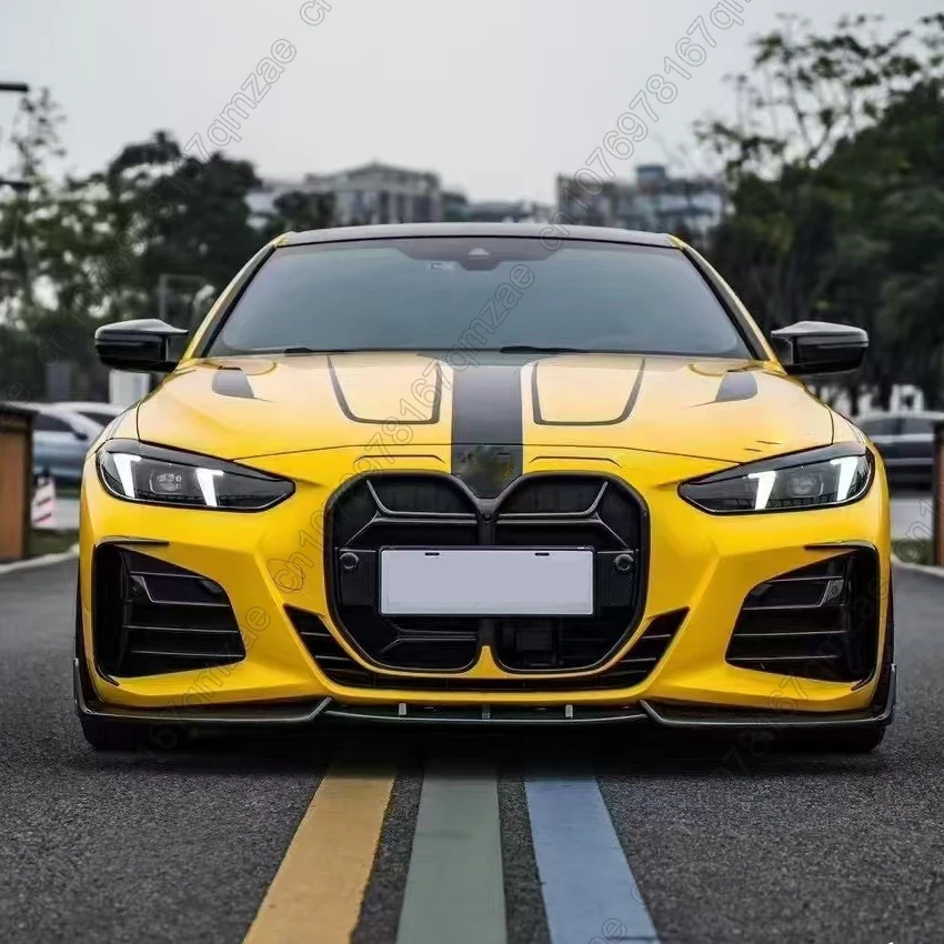 3 قطعة المصد الأمامي الشفاه المفسد لسيارات BMW 4 Series G22 G23 420i 430i 430d M440i M Sport 2021-2024 غطاء حماية السيارة طقم الجسم #2