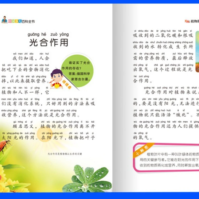 8 Volumes of The Chinese Children's Encyclopedia and Popular Science Books for Elementary School Students