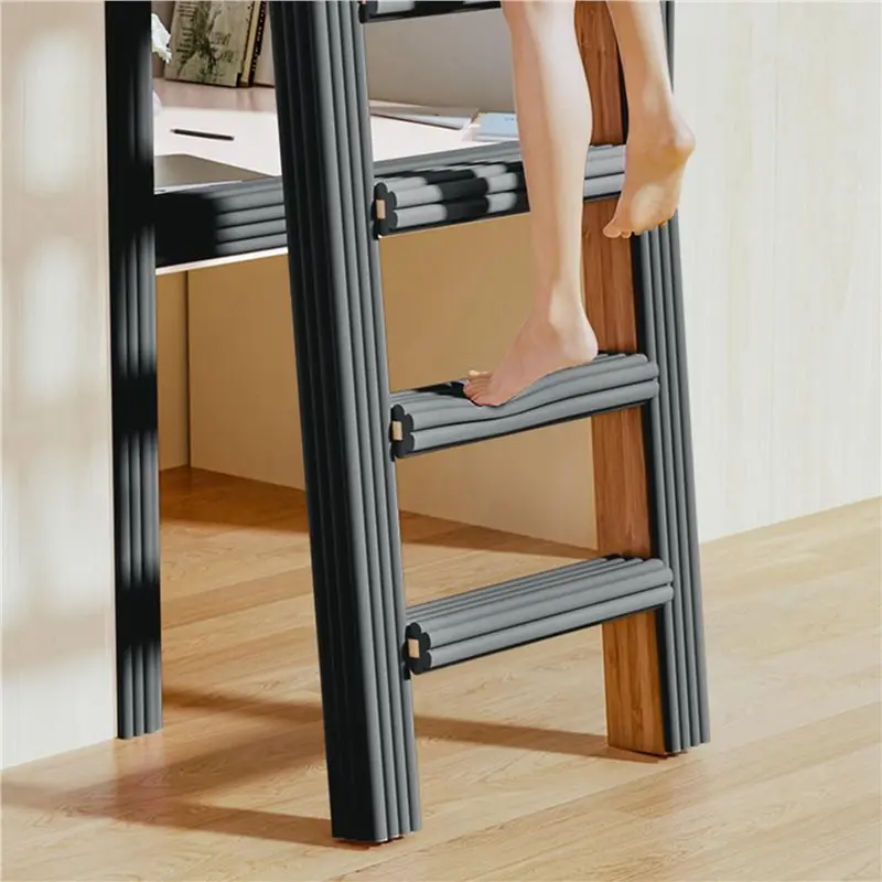 T21C 2X Bunk Bed Ladder Pads, Self-Adhesive Bunk Bed Ladder Cover, Soft Ladder Step Padding Loft Bed, Traction Treads