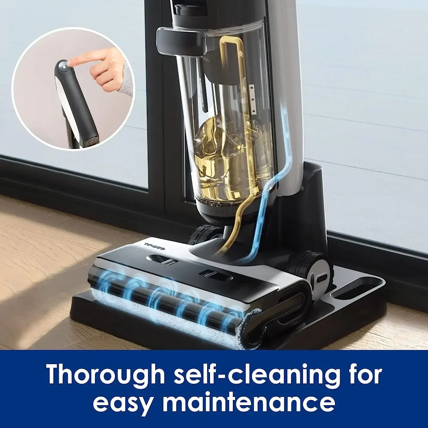 

Original Tineco Smart Cordless Floor Cleaner Wet Dry & Mop for Hard LCD Display