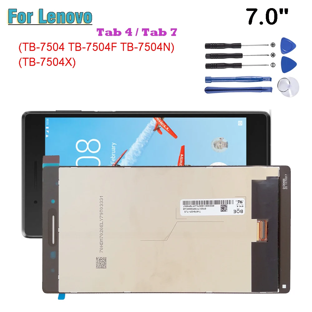 

7.0" AAA+ For Lenovo Tab 4 / Tab 7 Wifi TB-7504 TB-7504F TB-7504N TB-7504X LCD Display Touch Screen Digitizer Glass Assembly