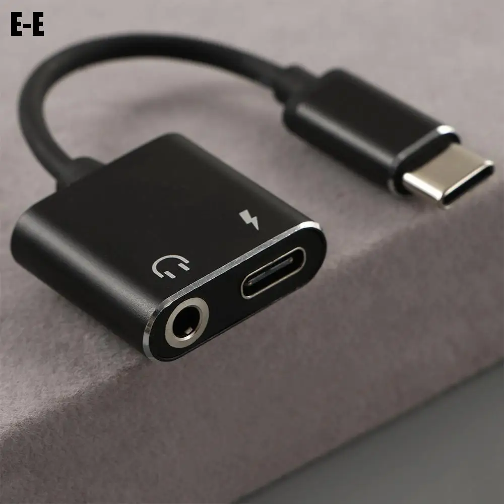 For Huawei Xiaomi Audio Cable USB C Charging Type-C Audio Splitter Adapter Earphone Type C To 3.5 mm Adapter