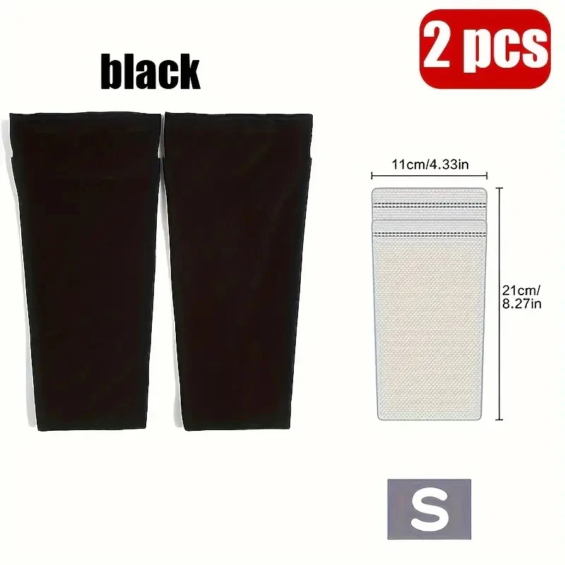 2 Stück Fußball-Schienbeinschoner mit Tasche, Kompressions-Wadenstulpen für Fußball, Sportliche Schienbeinschoner-Socken – Detail 6