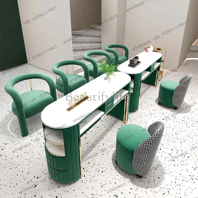 LJY for manicurists coffee tables side table Nail table manicure vanity makeup desk salon furniture nail table with suction tabl