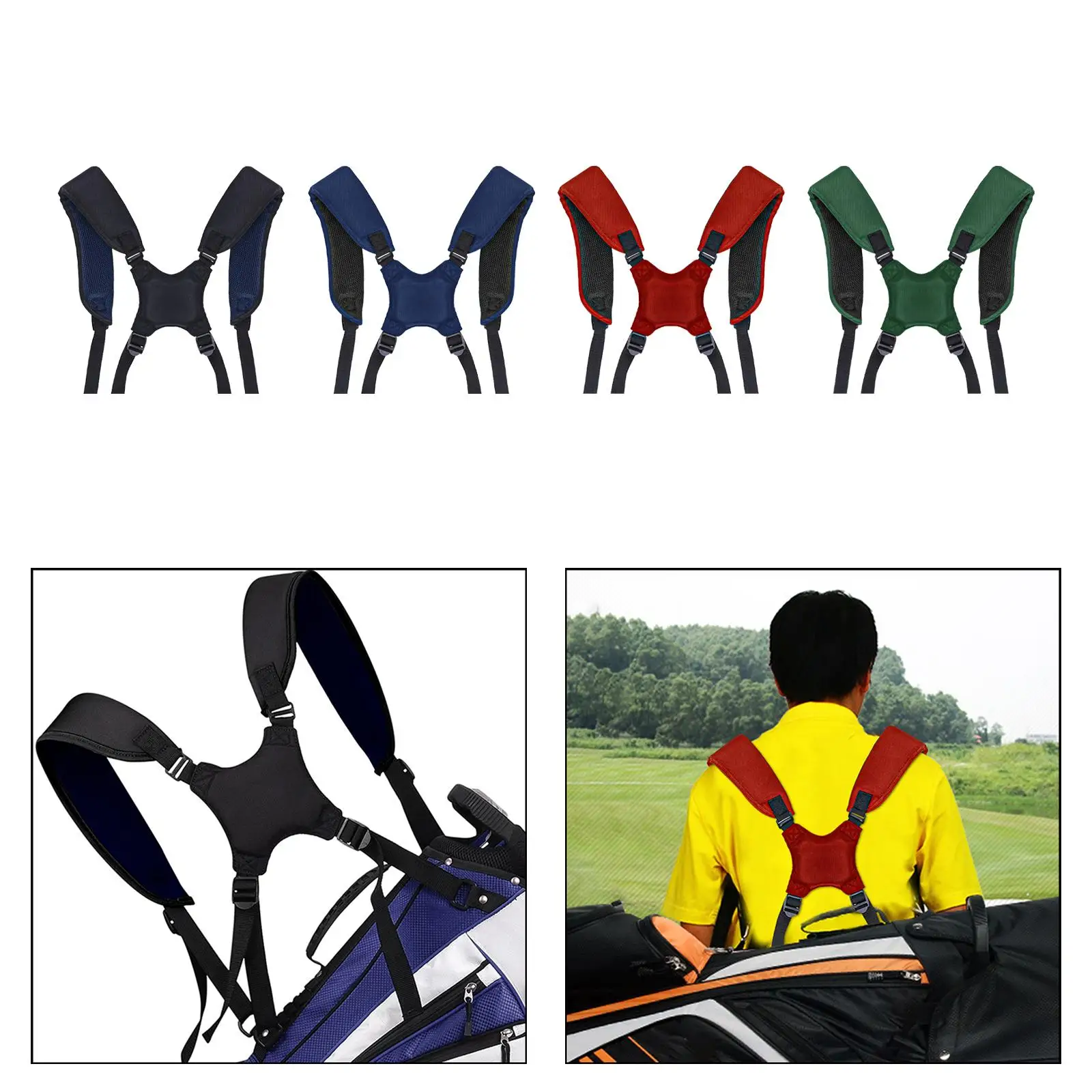 Golf Bag Shoulder Straps Carrying Bags Straps Breathable Golf Bag Strap