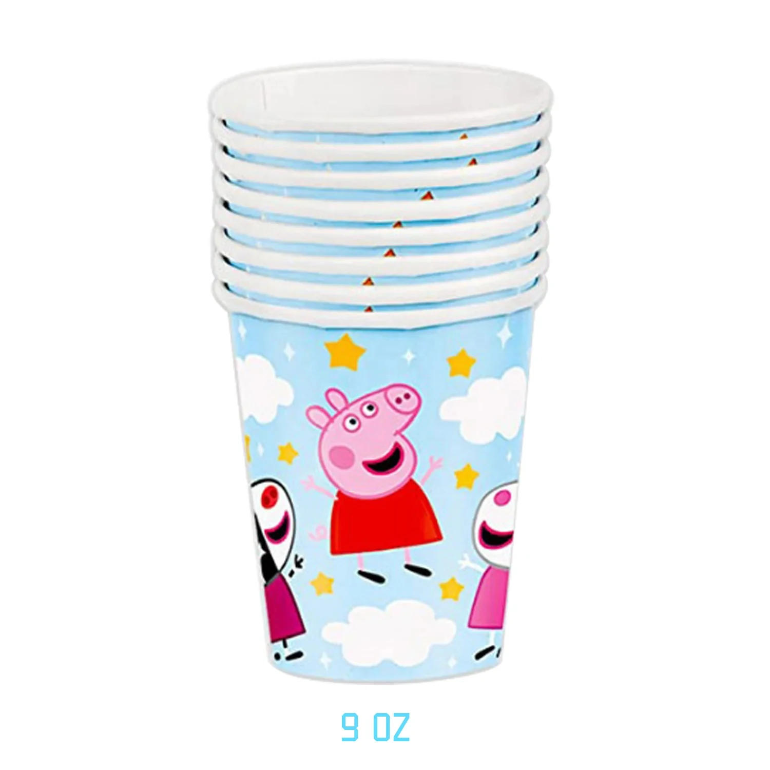 Cartoon Peppas Pig Theme Birthday Party Supplies 4
