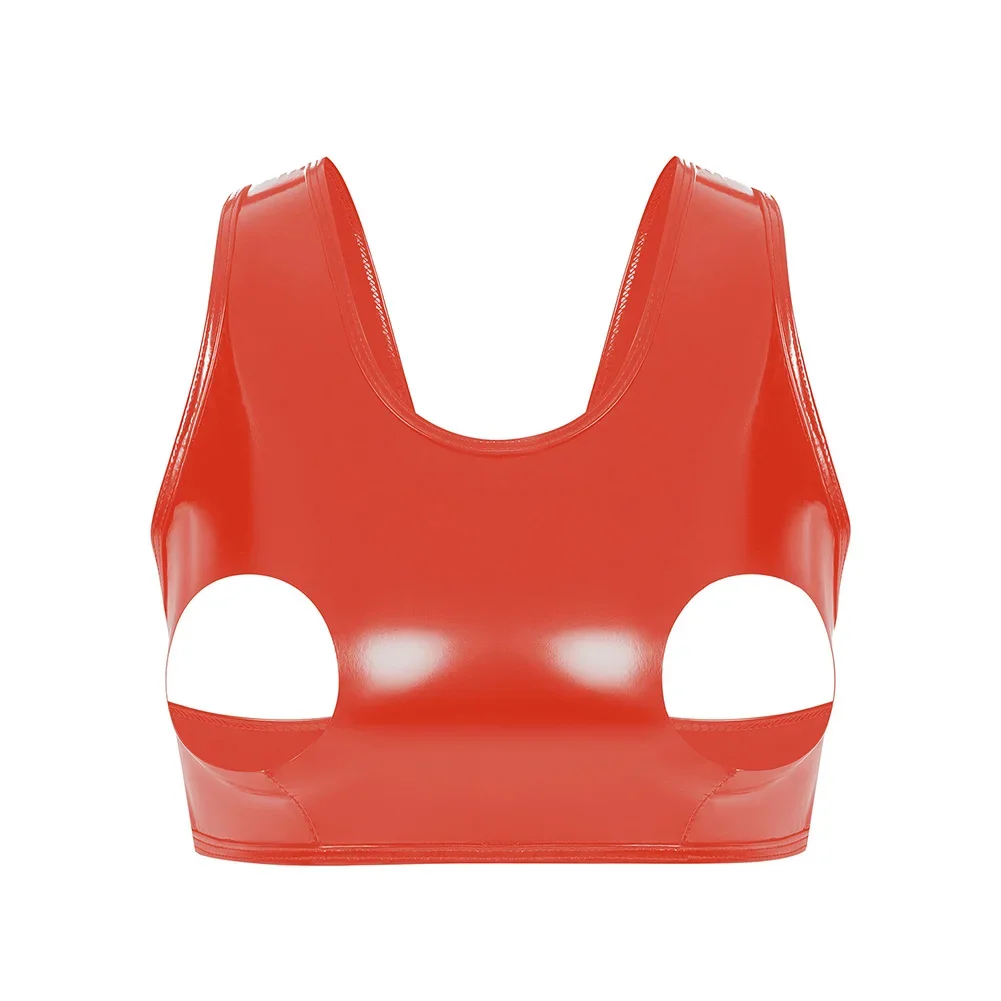 

Сексуальный женский бюстгальтер без чашек с мокрым эффектом, укороченный топ без косточек, нижнее белье без косточек, модный укороченный топ, эластичный бюстгальтер без косточек, полый эротический бюстгальтер