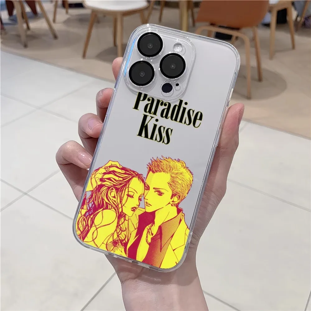 Paradise Kiss Manga  Phone Case For iPhone 11 12 Mini 13 14 15 Pro XS Max X 8 Plus SE XR Transparent Shell