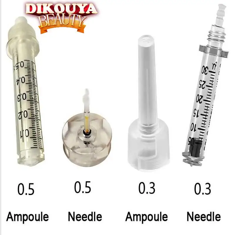 

0.3/0.5ml Disposable Sterile Ampoule Moisture Head Hyaluronic Pressurized Pen High Pressure Syringe Beauty