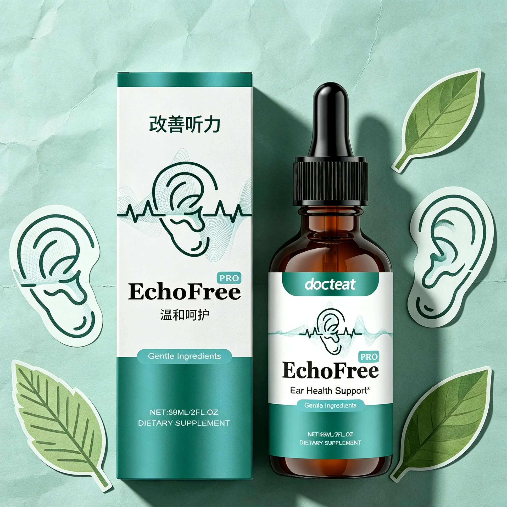 Tinnitus Oral Drops Fast Relief Ear Ring Discomfort Enhance Hear Clarity Support Inner Ear Nerve Health Care Liquid Supplement