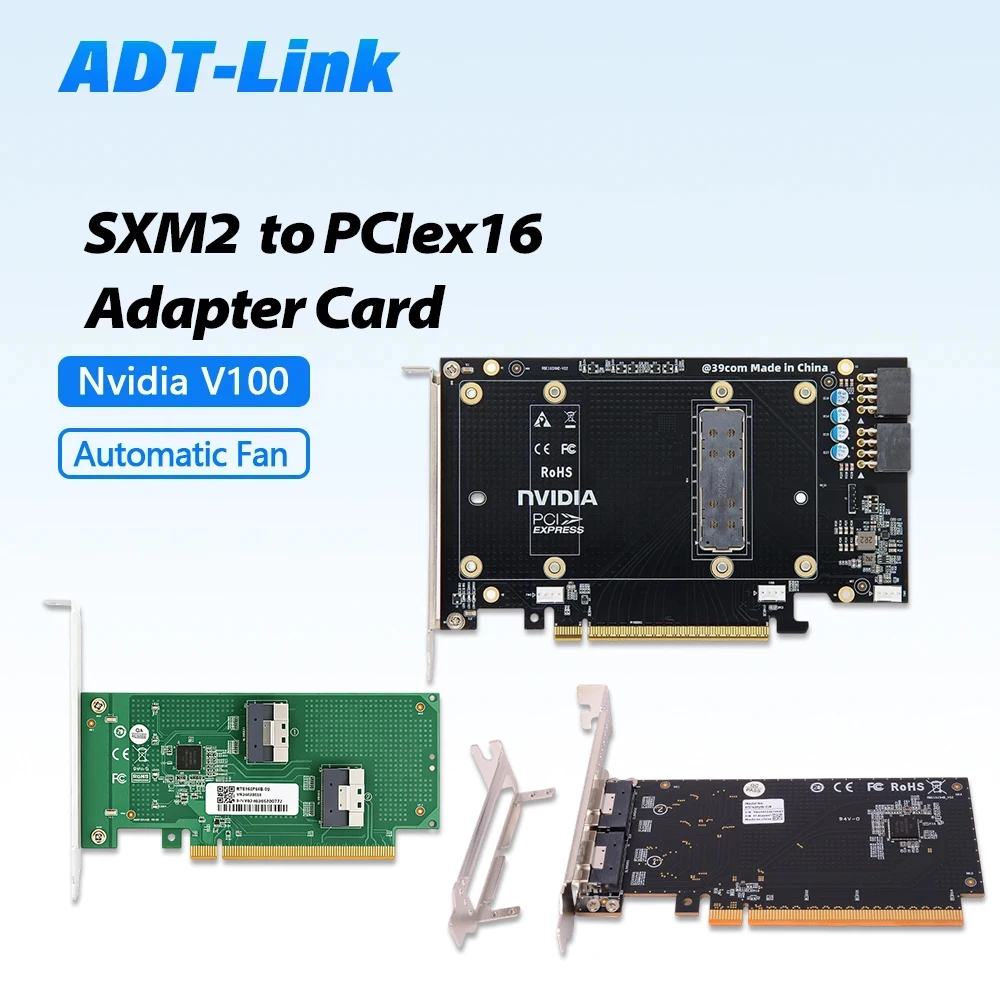 PCIe 3.0 X16 To SXM2 Adapter Card Board for NVIDIA Tesla V100 16GB 32GB GPU Computing Card AI Deep Learning GPU Card