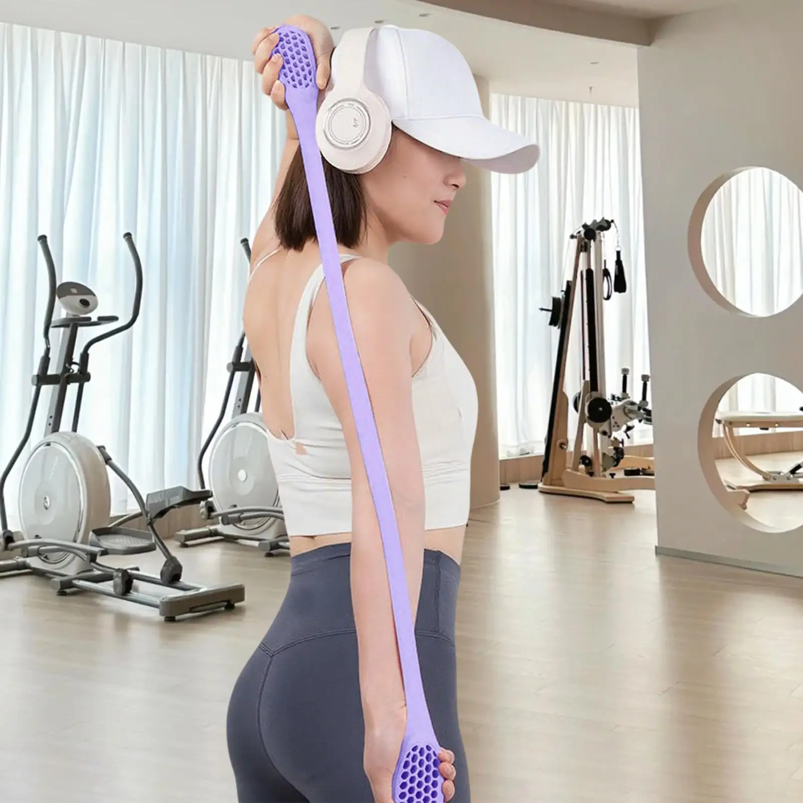 Resistance Bands For Arms 2 In 1 Hand Grip Trainer And Arm Workout Resistance Bands Ergonomic Back Training Equipment For