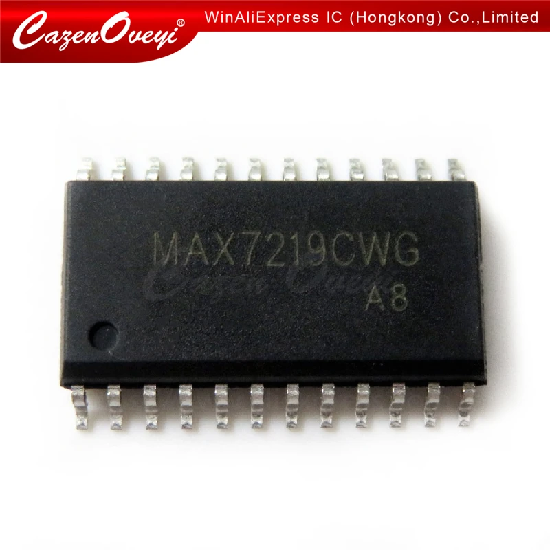 

50pcs/lot MAX7219CWG MAX7219EWG MAX7219 SOP-24 new and original In Stock