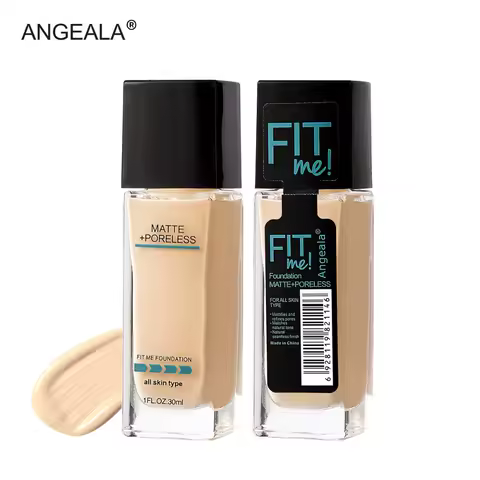 Base líquida profissional de cobertura total, base de maquiagem bb creme de longa duração, corretivo à prova d'água, base facial