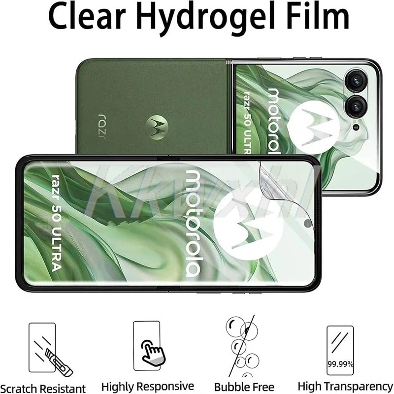 4PCS Hydrogel Film For Motorola Razr 70 60 50 40 Moto Razr Ultra Plus 2026 2025 2024 2023 2022 2020 2019 Screen Protective Cover