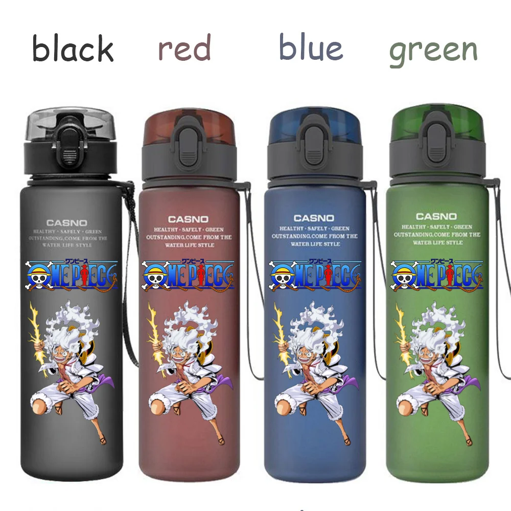 560ML One Piece Water Cup Children Portable Plastic Cartoon Luffy Nami Ace Outdoor Large Capacity Sport Water Drinking Bottle view 2